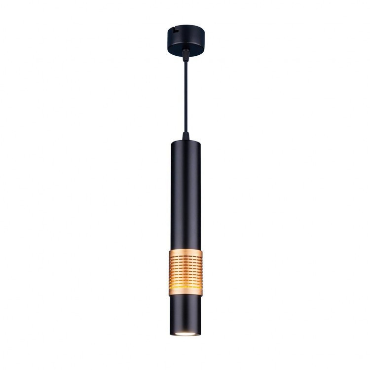 Светильник светодиодный стационарный черный матовый золото DLN001 MR16