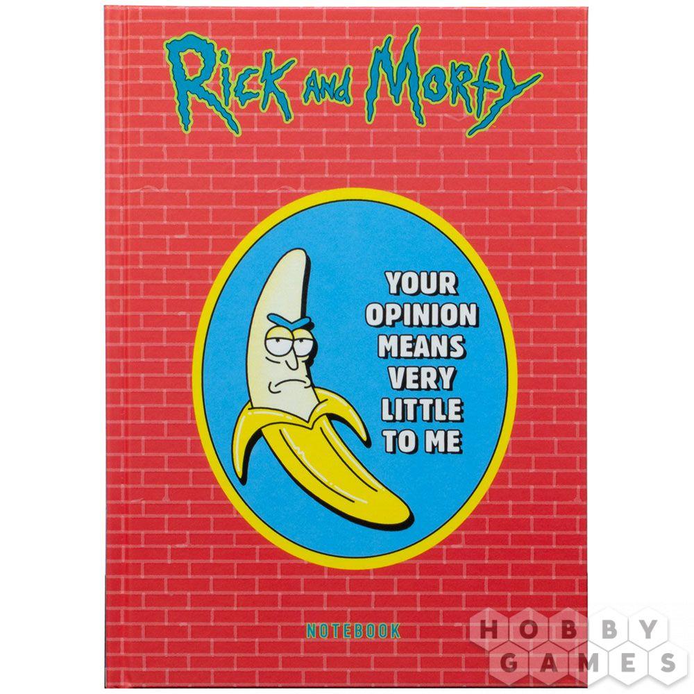 Рик и Морти. Блокнот. Банан Рик (А5, 72 л., контентный блок, со стикерами)