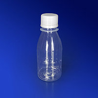 Kazakhstan Бутылка 100 мл PET прозрачная с крышкой диаметр горловины 2,8см h11,0см диаметр дна 4,7см