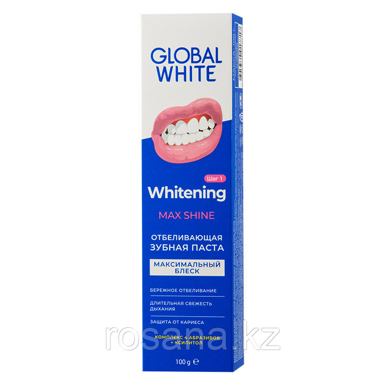 Global White Зубная паста "Отбеливающая. Максимальный блеск" 100 мл