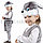 Костюм детский карнавальный Зайчик жилетка шорты с хвостом и шапка серый, фото 6