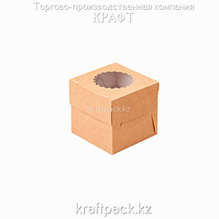 Упаковка для маффинов 100*100*100 1шт DoEco (50/250)
