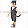 Костюм детский карнавальный Волк жилетка шорты с хвостом и шапка серый, фото 5