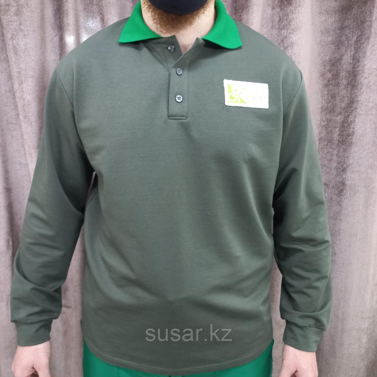 Футболка поло с длинными рукавами