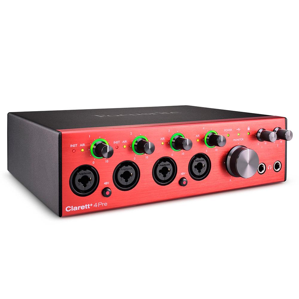 Внешняя студийная звуковая карта Focusrite Clarett+ 4Pre - фото 1 - id-p96144198