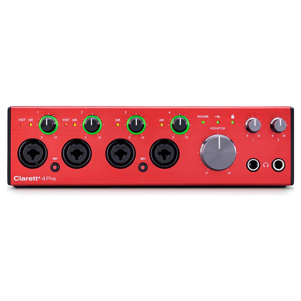 Внешняя студийная звуковая карта Focusrite Clarett+ 4Pre - фото 2 - id-p96150606