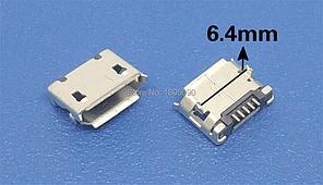 Разъем гнездо micro USB V8 под пайку 5pin