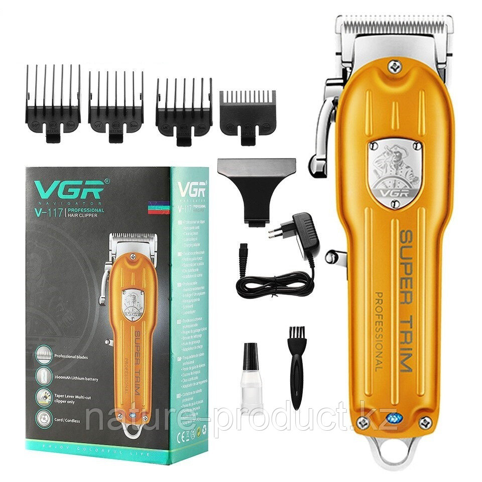Профессиональная машинка для стрижки волос VGR V-117
