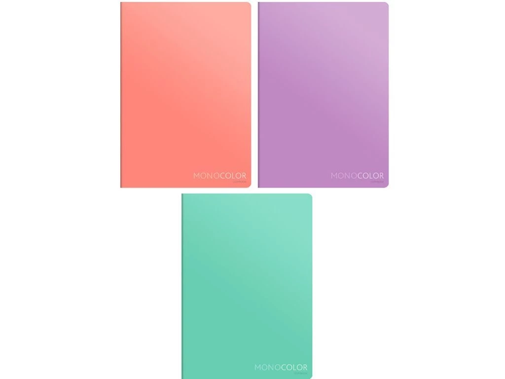 Тетрадь общая ArtSpace "Моноколор. Pale color", А4, 80 листов в клетку, на скрепке