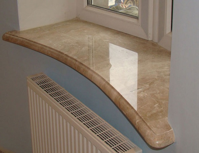 Подоконники из акрилового камня в Минске, заказать акриловые подоконники - цены