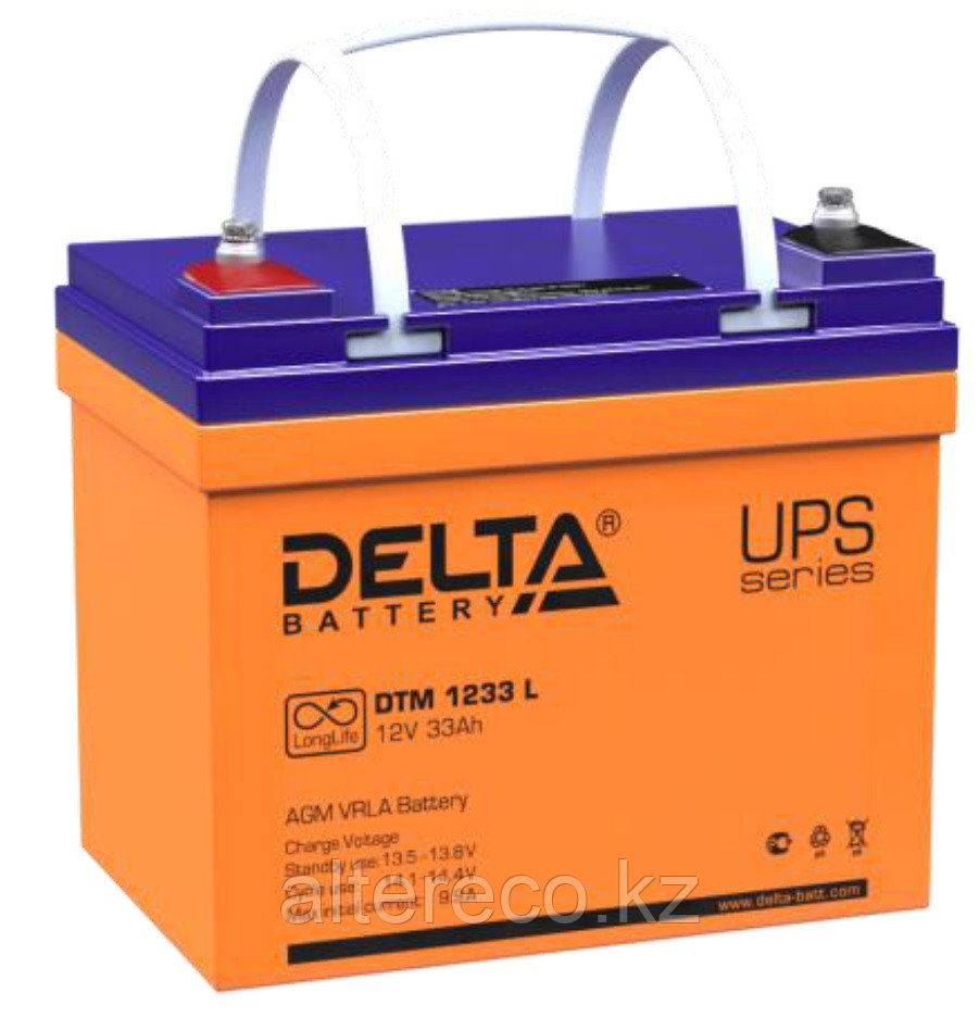 Аккумулятор Delta DTM 1233 L (12В, 33Ач)