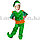 Костюм детский карнавальный Эльф жилетка брюки башмачки колпак борода зеленый, фото 2