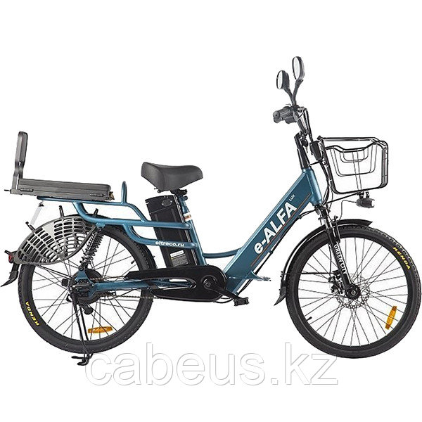 Электровелосипед Volteco e-ALFA LUX сине-серый матовый (022863-2400)