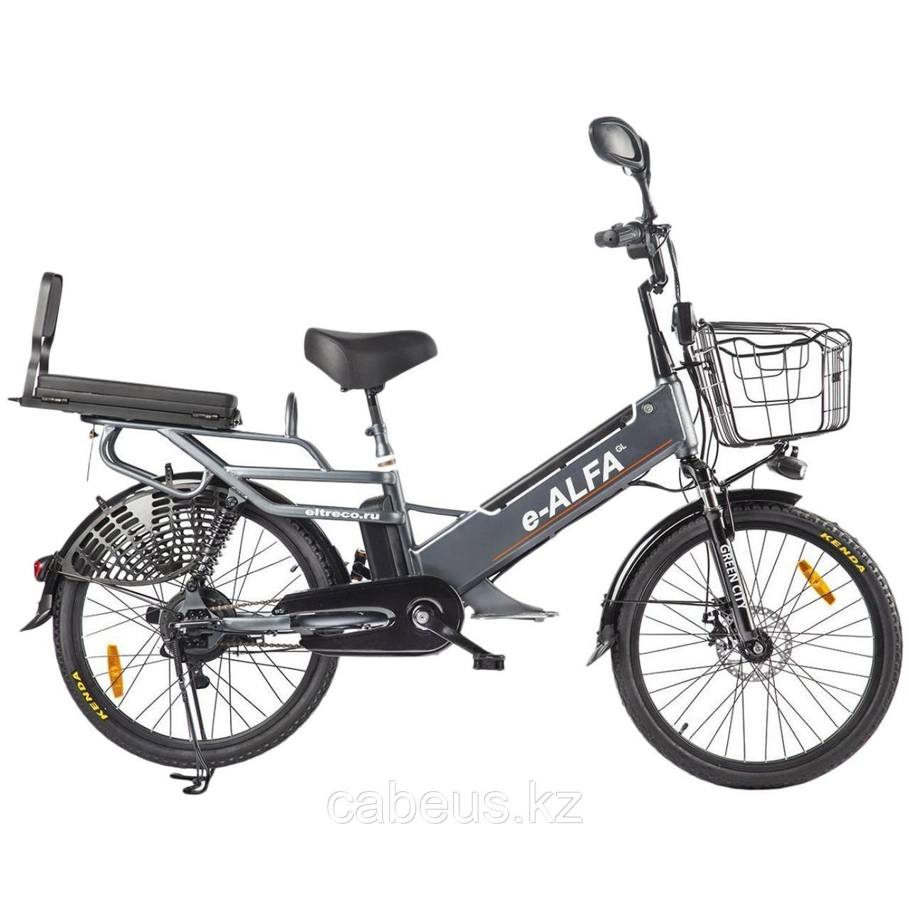 Электровелосипед Green City e-ALFA GL серебристый (022862-2389)