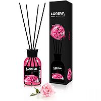 LOREVA Reed Diffuser Gul (Rose) Роза 110 мл интерьерный парфюм (аромапалочки)