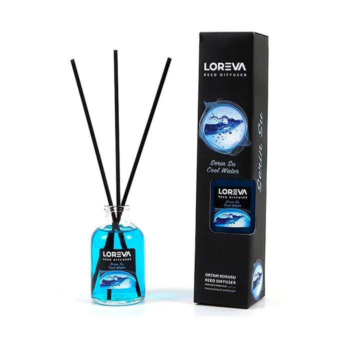 Аромодиффузор для дома LOREVA Reed Diffuser Serin Su (Cool Water) Свежесть в интерьерный парфюм (аромапалочки)