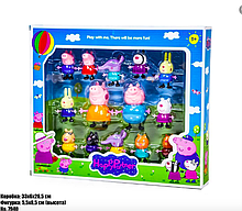 Детский набор игрушек "Семья Свинка Пеппа" Peppa Pig (14 героев)