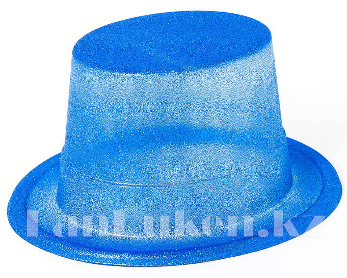 Шляпа карнавальная блестящая (синяя)