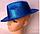 Шляпа карнавальная блестящая (синяя), фото 2