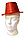 Шляпа карнавальная блестящая детская красная, фото 2