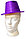 Шляпа карнавальная блестящая детская фиолетовая, фото 2
