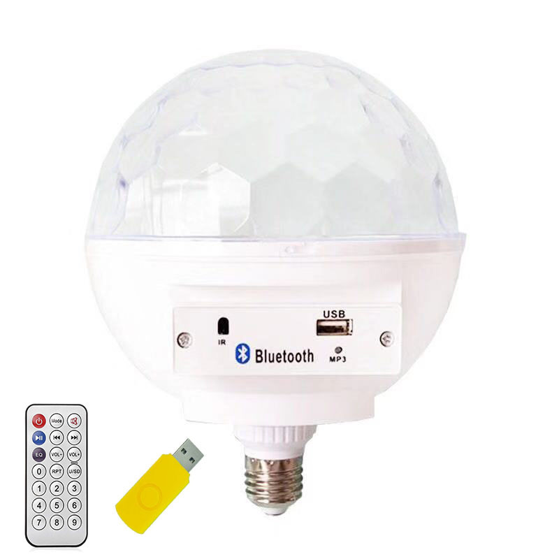 Диско шар светодиодный LED с bluetooth колонкой Crystal magic ball - фото 3 - id-p96211130