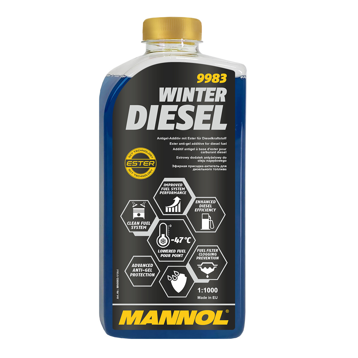MANNOL Winter Diesel Антигель 1л - фото 1 - id-p96219278