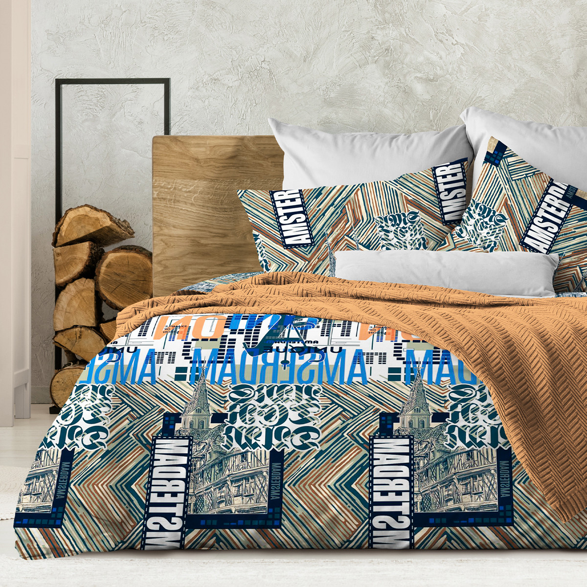 Wenge Комплект постельного белья  Holland,  WENGE, 2 спальный евро