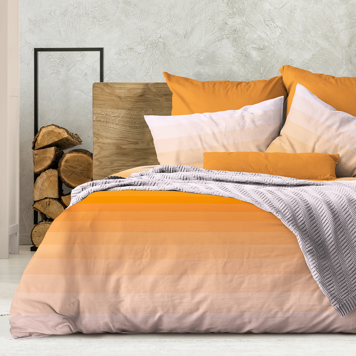 Wenge Комплект постельного белья Flow Orange, WENGE  1.5 спальный(наволочки 70х70) ,
