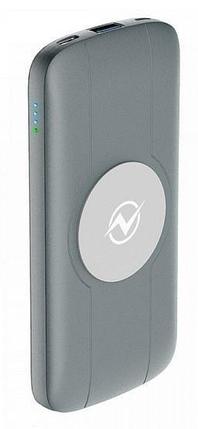 Зарядное беспроводное устройство Power bank Olmio QW-10, 10000mAh, серый, фото 2