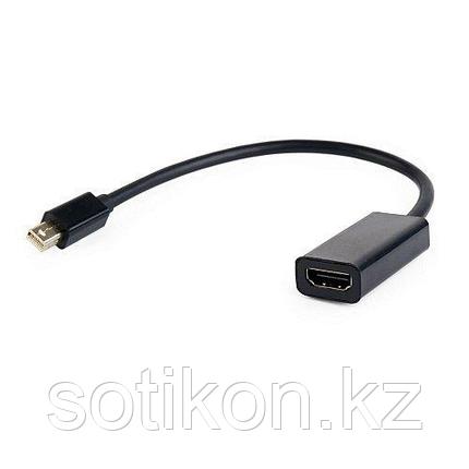 Переходник miniDisplayPort - HDMI, Cablexpert A-mDPM-HDMIF-02, 20M/19F, кабель 15см, черный, пакет, фото 2