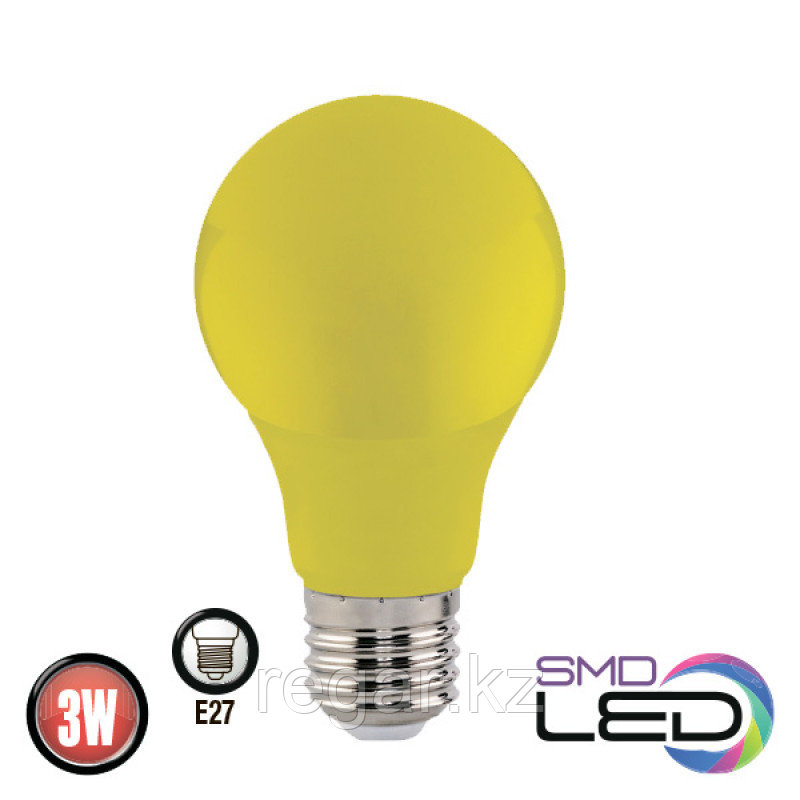 SPECTRA лампа светодиодная желтая A60