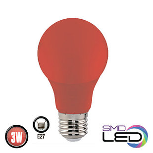 SPECTRA лампа светодиодная красная A60