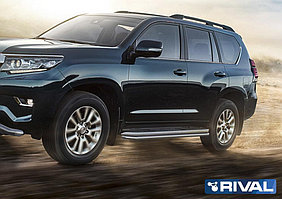 Защита штатного порога Toyota Land Cruiser Prado 150 2013-2017 d42