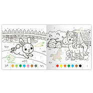 Набор раскрасок по номерам с наклейками «Для девочек», 2 шт. по 16 стр., фото 2