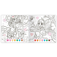 Набор раскрасок по номерам с наклейками «Для девочек», 2 шт. по 16 стр., фото 4