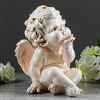 Статуэтка "Ангел сидит" состаренный, 29 см, фото 1