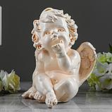 Статуэтка "Ангел сидит" состаренный, 29 см, фото 3