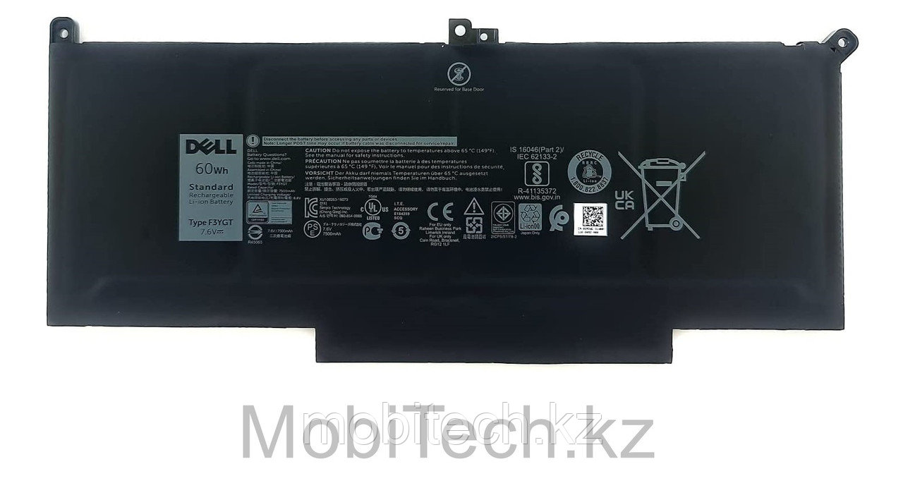 Аккумуляторы Dell F3YGT 7.6V 7500mAh 60Wh Dell Latitude 7280 7480 7380 батарея аккумулятор ORIGINAL