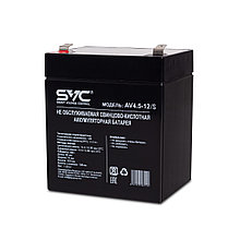 SVC AV4.5-12/S Батарея Свинцово-кислотная 12В 4.5 Ач Размер в мм.: 106*90*70