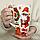 Кружка керамическая с силиконовой крышкой для кофе с новогодним принтом Merry Christmas, фото 3