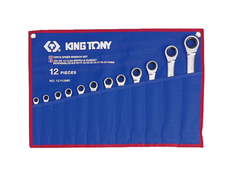 Набор рожково- трещоточных ключей KING TONY