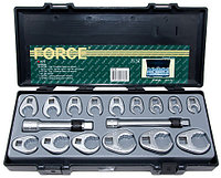 Набор разрезных ключей-насадок 10-26мм 17пр. Force