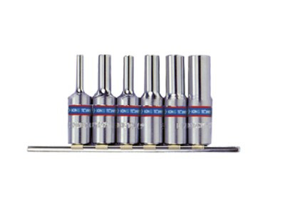 Набор высоких торцевых головок 3/8".TORX E4-E14. 6 предметов. King Tony