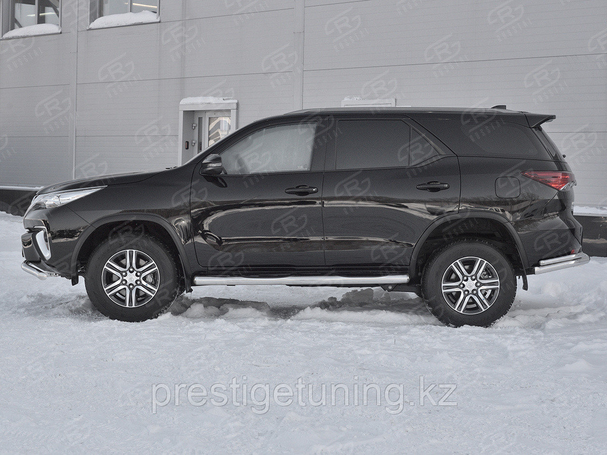 Құбыр табалдырықтары d76 қаптамасы бар (3 нұсқа) Fortuner 2020-n. жылы - фото 4 - id-p96248353