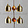Колокольчики "Музыка ветра" с медными рыбками и монетой 45 см, фото 6