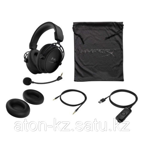 Наушники-гарнитура игровые HyperX HX-HSCAS-BK/WW Cloud Alpha S черный - фото 1 - id-p89236012