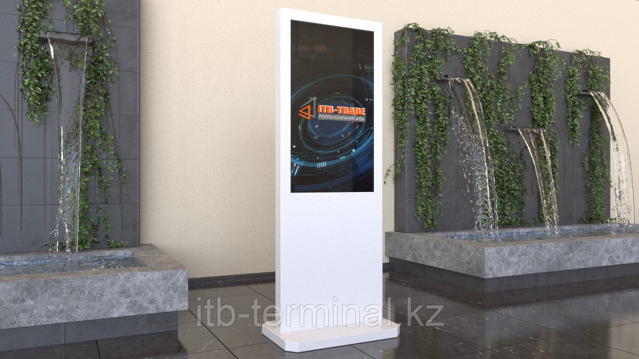 Информационная стойка панель  43 дюйма интерактивная сенсорная отдела продаж с усиленной подножкой, фото 1