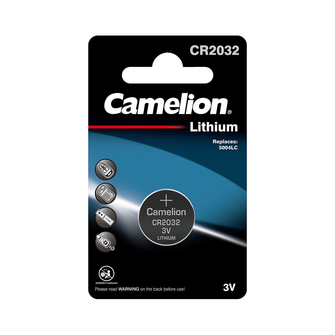 Батарейка CAMELION Lithium CR2032-BP1 - фото 1 - id-p70421464