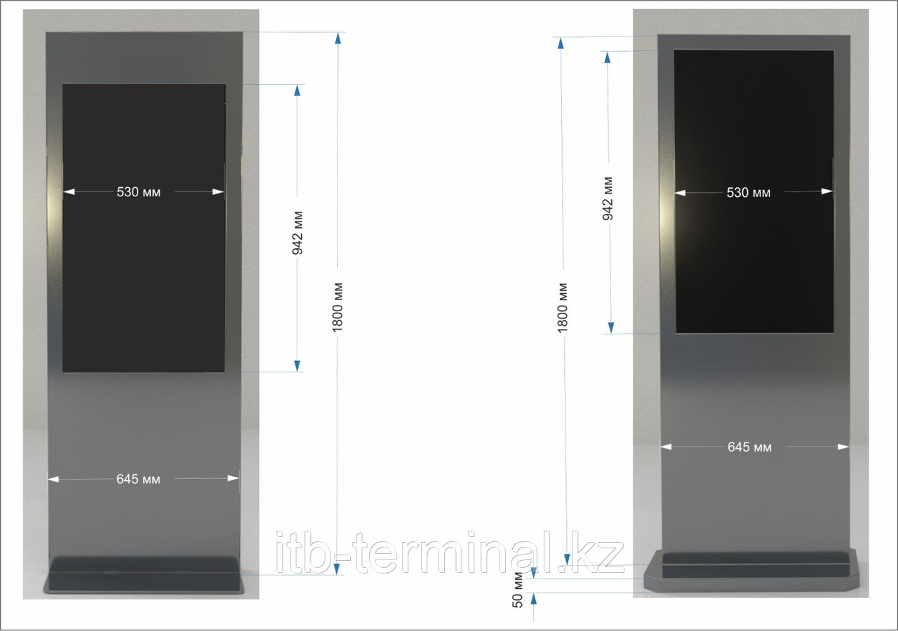 Информационный терминал стойка 43 дюйма, фото 1